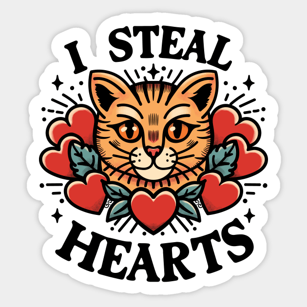 I Steal Hearts Sticker by CreativeSage